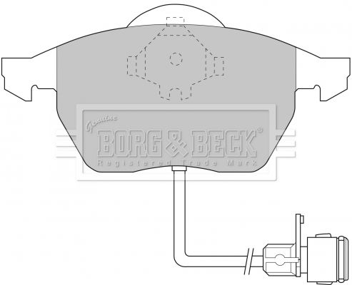 BORG & BECK Bremžu uzliku kompl., Disku bremzes BBP1392